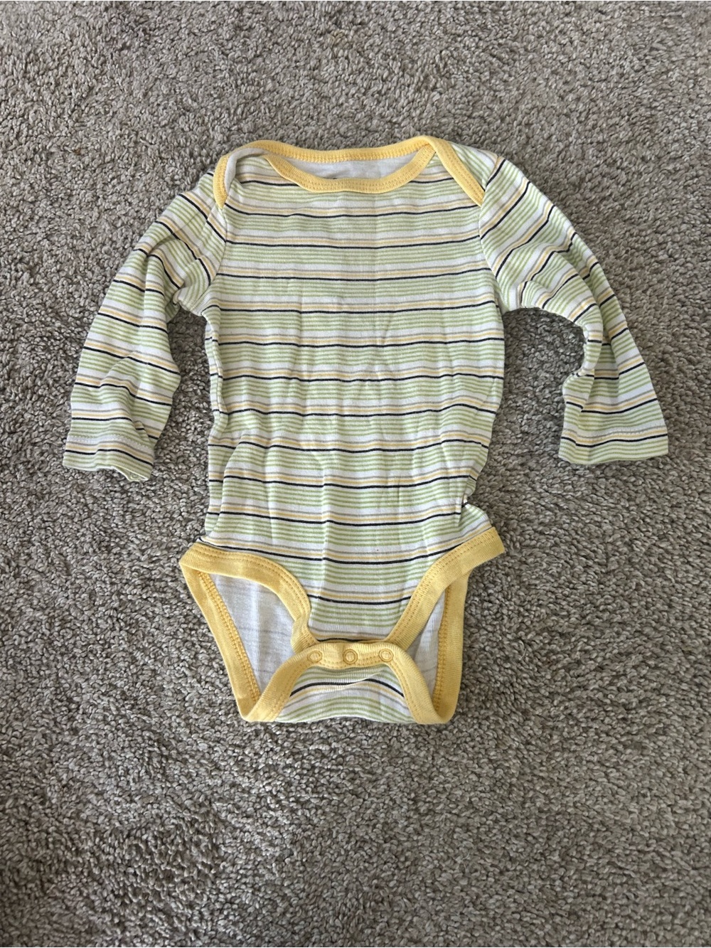 Circo 3-6 Month Long Sleeve Striped Bodysuit